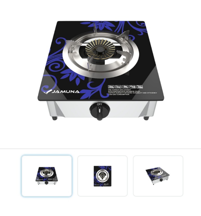 Jamuna Gas Stove JGS-S1 LG/NG Blue Flower