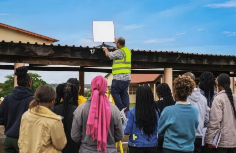 Starlink Satellite installation 